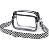 image:imageBOSTANTEN Clear Bag for Women Stadium Approved Clear Bags Crossbody Purse Trendy for Concerts Sports EventsZ03checkered Pattern