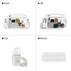 image:imageBOSTANTEN Clear Bag for Women Stadium Approved Clear Bags Crossbody Purse Trendy for Concerts Sports EventsZ06whiteblue