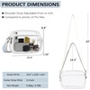 image:imageBOSTANTEN Clear Bag for Women Stadium Approved Clear Bags Crossbody Purse Trendy for Concerts Sports EventsZ06whiteblue