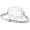 image:imageBOSTANTEN Clear Bag for Women Stadium Approved Clear Bags Crossbody Purse Trendy for Concerts Sports EventsZ06whiteblue