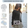 image:imageBOSTANTEN Clear Bag for Women Stadium Approved Clear Bags Crossbody Purse Trendy for Concerts Sports EventsZ06whiteblue