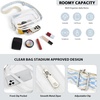 image:imageBOSTANTEN Clear Bag for Women Stadium Approved Clear Bags Crossbody Purse Trendy for Concerts Sports EventsZ06whiteblue