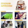 image:imageBOSTANTEN Clear Bag for Women Stadium Approved Clear Bags Crossbody Purse Trendy for Concerts Sports EventsZ10brown Cable Hole
