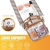 image:imageBOSTANTEN Clear Bag for Women Stadium Approved Clear Bags Crossbody Purse Trendy for Concerts Sports EventsZ10brown Cable Hole