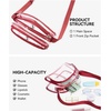 image:imageBOSTANTEN Clear Bag for Women Stadium Approved Clear Bags Crossbody Purse Trendy for Concerts Sports EventsZb01red