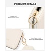 image:imageBOSTANTEN Credit Card Holder RFID Leather Small Wallets Woman Accordion Zipper Card Wallet BeigeBeige