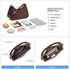 image:imageBOSTANTEN Crescent Shoulder Bag DualTexture Vegan Leather Purses for Women Retro Cross body handbag with Detachable StrapCoffee