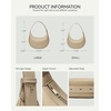 image:imageBOSTANTEN Crescent Shoulder Bag Vegan Leather Purses for Women Trendy Crossbody Clutch Hobo Handbag Adjustable StrapSmall Khaki 945x276x531
