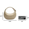 image:imageBOSTANTEN Crescent Shoulder Bag Vegan Leather Purses for Women Trendy Crossbody Clutch Hobo Handbag Adjustable StrapSmall Khaki 945x276x531