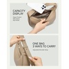 image:imageBOSTANTEN Crescent Shoulder Bag Vegan Leather Purses for Women Trendy Crossbody Clutch Hobo Handbag Adjustable StrapSmall Khaki 945x276x531