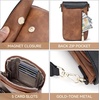 image:imageBOSTANTEN Crossbody Bags for Women Cell Phone Purse Leather Wallet Handbags with Card SlotsA02black With Brown
