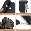 image:imageBOSTANTEN Crossbody Bags for Women Cell Phone Purse Leather Wallet Handbags with Card SlotsA05black