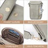 image:imageBOSTANTEN Crossbody Bags for Women Cell Phone Purse Leather Wallet Handbags with Card SlotsA06grey