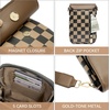 image:imageBOSTANTEN Crossbody Bags for Women Cell Phone Purse Leather Wallet Handbags with Card SlotsA08checkered Coffee