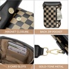 image:imageBOSTANTEN Crossbody Bags for Women Cell Phone Purse Leather Wallet Handbags with Card SlotsA09checkered Black With Coffee