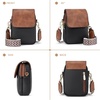 image:imageBOSTANTEN Crossbody Bags for Women Cell Phone Purse Leather Wallet Handbags with Card SlotsC01brown With Black