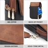image:imageBOSTANTEN Crossbody Bags for Women Cell Phone Purse Leather Wallet Handbags with Card SlotsC01brown With Black