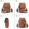 image:imageBOSTANTEN Crossbody Bags for Women Cell Phone Purse Leather Wallet Handbags with Card SlotsC01retro Brown