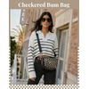 image:imageBOSTANTEN Crossbody Bags for Women Cross Body Purse Checkered Bum Bag Large Diaper Purse for Moms Perfect for WorkTravelMocha