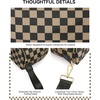 image:imageBOSTANTEN Crossbody Bags for Women Cross Body Purse Checkered Bum Bag Large Diaper Purse for Moms Perfect for WorkTravelMocha
