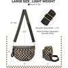 image:imageBOSTANTEN Crossbody Bags for Women Cross Body Purse Checkered Bum Bag Large Diaper Purse for Moms Perfect for WorkTravelMocha