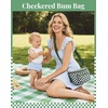 image:imageBOSTANTEN Crossbody Bags for Women Cross Body Purse Checkered Bum Bag Large Diaper Purse for Moms Perfect for WorkTravelMojito