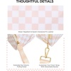 image:imageBOSTANTEN Crossbody Bags for Women Cross Body Purse Checkered Bum Bag Large Diaper Purse for Moms Perfect for WorkTravelPeach Whisper