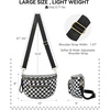 image:imageBOSTANTEN Crossbody Bags for Women Cross Body Purse Checkered Bum Bag Large Diaper Purse for Moms Perfect for WorkTravelPiano Keys