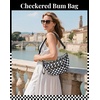 image:imageBOSTANTEN Crossbody Bags for Women Cross Body Purse Checkered Bum Bag Large Diaper Purse for Moms Perfect for WorkTravelPiano Keys