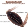 image:imageBOSTANTEN Crossbody Bags for Women Trendy Vegan Leather Guitar Strap Purse for Spring TravelA01retro Brown