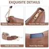 image:imageBOSTANTEN Crossbody Bags for Women Trendy Vegan Leather Guitar Strap Purse for Spring TravelA01retro Brown