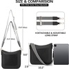 image:imageBOSTANTEN Crossbody Bags for Women Trendy Vegan Leather Guitar Strap Purse for Spring TravelA02black