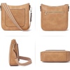image:imageBOSTANTEN Crossbody Bags for Women Trendy Vegan Leather Guitar Strap Purse for Spring TravelA03tan