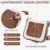 image:imageBOSTANTEN Crossbody Bags for Women Trendy Vegan Leather Guitar Strap Purse for Spring TravelA05brown With Beige