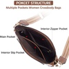 image:imageBOSTANTEN Crossbody Bags for Women Trendy Vegan Leather Guitar Strap Purse for Spring TravelA05brown With Beige
