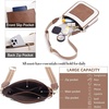 image:imageBOSTANTEN Crossbody Bags for Women Trendy Vegan Leather Guitar Strap Purse for Spring TravelA05brown With Beige