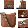 image:imageBOSTANTEN Crossbody Bags for Women Trendy Vegan Leather Hobo Purses Shoulder Handbags Wide Shoulder StrapA01brown