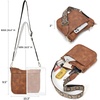 image:imageBOSTANTEN Crossbody Bags for Women Trendy Vegan Leather Hobo Purses Shoulder Handbags Wide Shoulder StrapA01brown