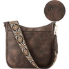 image:imageBOSTANTEN Crossbody Bags for Women Trendy Vegan Leather Hobo Purses Shoulder Handbags Wide Shoulder StrapA02coffee