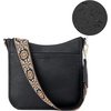 image:imageBOSTANTEN Crossbody Bags for Women Trendy Vegan Leather Hobo Purses Shoulder Handbags Wide Shoulder StrapA03black