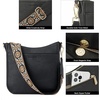 image:imageBOSTANTEN Crossbody Bags for Women Trendy Vegan Leather Hobo Purses Shoulder Handbags Wide Shoulder StrapA03black