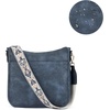 image:imageBOSTANTEN Crossbody Bags for Women Trendy Vegan Leather Hobo Purses Shoulder Handbags Wide Shoulder StrapA04navy Blue