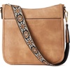 image:imageBOSTANTEN Crossbody Bags for Women Trendy Vegan Leather Hobo Purses Shoulder Handbags Wide Shoulder StrapA05camel Brown