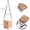 image:imageBOSTANTEN Crossbody Bags for Women Trendy Vegan Leather Hobo Purses Shoulder Handbags Wide Shoulder StrapA05camel Brown