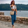 image:imageBOSTANTEN Crossbody Bags for Women Trendy Vegan Leather Hobo Purses Shoulder Handbags Wide Shoulder StrapA07light Brown