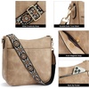 image:imageBOSTANTEN Crossbody Bags for Women Trendy Vegan Leather Hobo Purses Shoulder Handbags Wide Shoulder StrapA07light Brown
