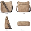 image:imageBOSTANTEN Crossbody Bags for Women Trendy Vegan Leather Hobo Purses Shoulder Handbags Wide Shoulder StrapA07light Brown