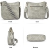 image:imageBOSTANTEN Crossbody Bags for Women Trendy Vegan Leather Hobo Purses Shoulder Handbags Wide Shoulder StrapA16sky Grey