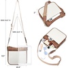 image:imageBOSTANTEN Crossbody Bags for Women Trendy Vegan Leather Hobo Purses Shoulder Handbags Wide Shoulder StrapA17beige and Brown