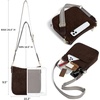 image:imageBOSTANTEN Crossbody Bags for Women Trendy Vegan Leather Hobo Purses Shoulder Handbags Wide Shoulder StrapSuede Coffee